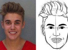 Learn To Draw Justin Bieber’s Mugshot In 8 Easy Steps